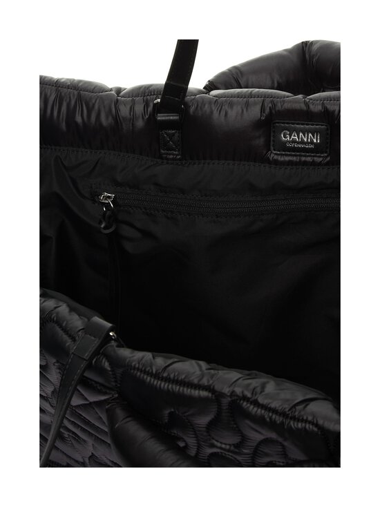 Ganni - Re-Tech Quilted Tote -laukku - 099 BLACK | Stockmann - photo 3