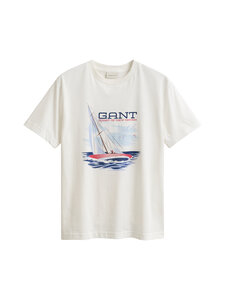 GANT - Graphic t-paita - 113 EGGSHELL | Stockmann