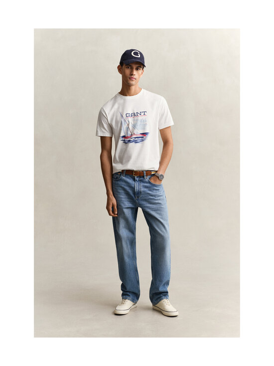 GANT - Graphic t-paita - 113 EGGSHELL | Stockmann - photo 5