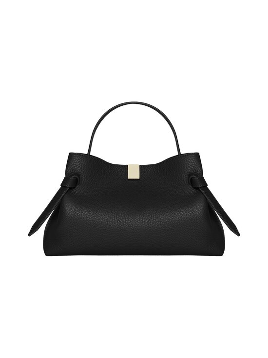 YUZEFI - Gyoza Pebble Grain -nahkalaukku - BLACK | Stockmann - photo 1