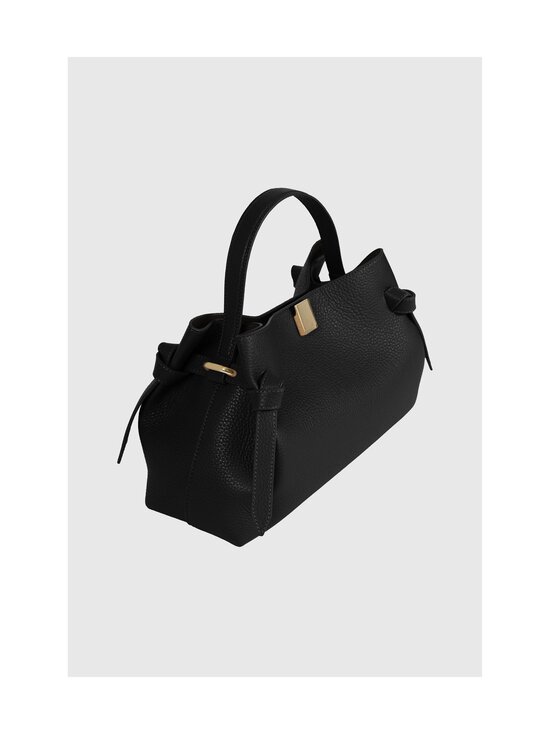 YUZEFI - Gyoza Pebble Grain -nahkalaukku - BLACK | Stockmann - photo 2