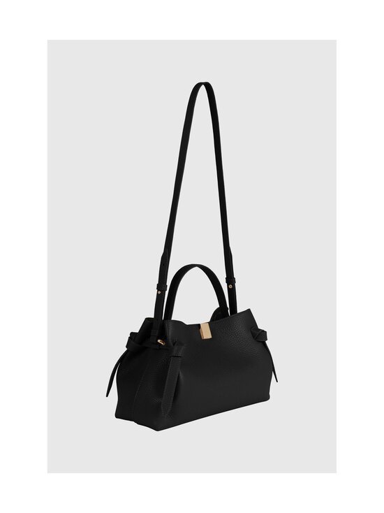 YUZEFI - Gyoza Pebble Grain -nahkalaukku - BLACK | Stockmann - photo 3