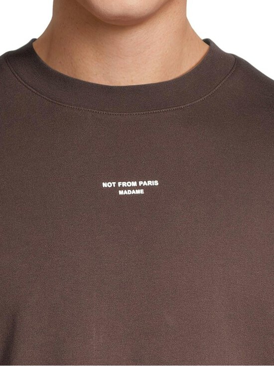 Drôle de Monsieur - Le Slogan Classique t-paita - DARK BROWN - photo 4 Drôle de Monsieur - Le Slogan Classique t-paita - DARK BROWN | Stockmann - photo 4