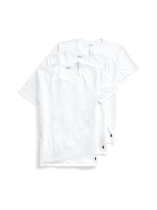 Polo Ralph Lauren - Crew-aluspaidat 3-pack - 003 3PK WHITE/WHITE/WHITE | Stockmann