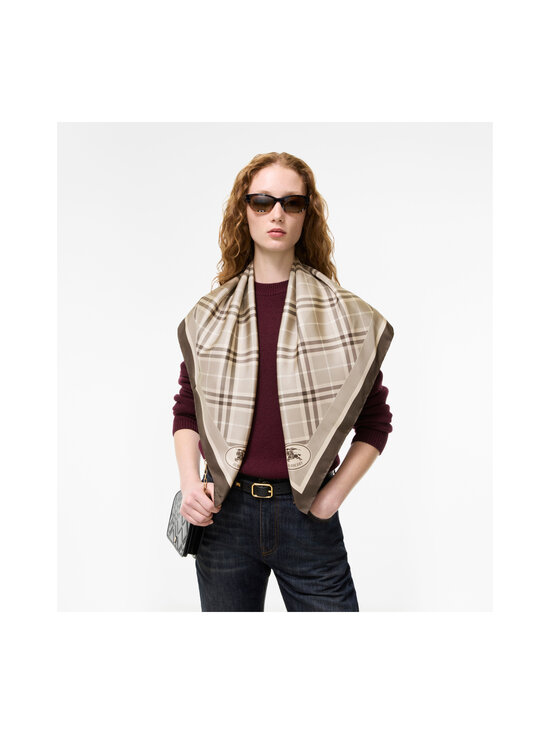 Burberry - Medium Check Dove -silkkihuivi - C6543 DOVE GREY IP CHECK | Stockmann - photo 3