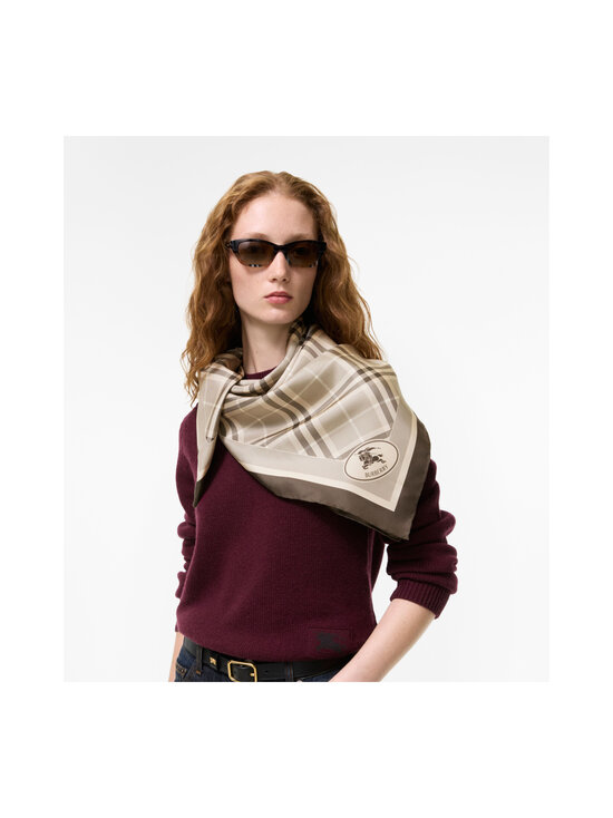 Burberry - Medium Check Dove -silkkihuivi - C6543 DOVE GREY IP CHECK | Stockmann - photo 4