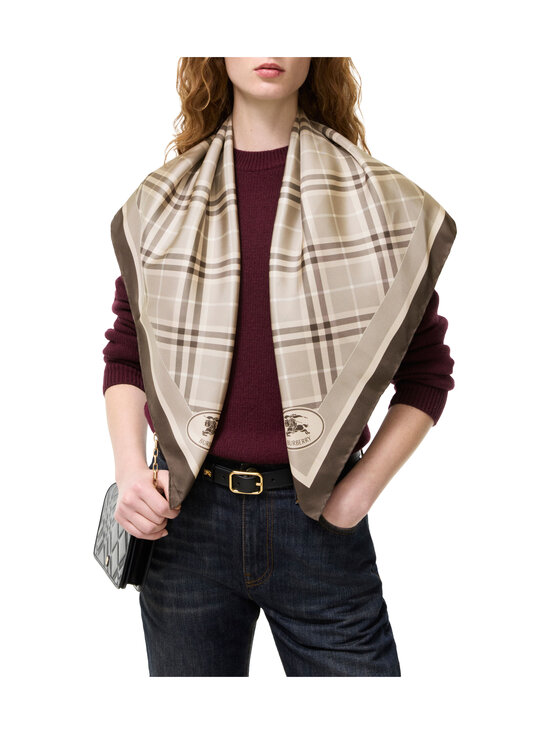Burberry - Medium Check Dove -silkkihuivi - C6543 DOVE GREY IP CHECK | Stockmann - photo 7