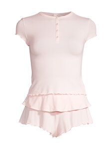 SKIMS - Sleep Fold Over Short -pyjama - BARELY PINK | Stockmann