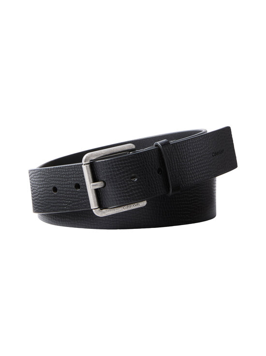 Calvin Klein Bags & Accessories - Casual Roller Buckle -nahkavyö - V8L BLACK/ANTIQUE SILVER | Stockmann - photo 1