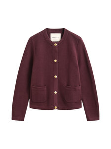 GANT - Puuvillaneuletakki - 667 DARKENED WINE | Stockmann