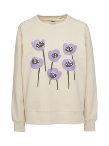 Pure Waste - Sweatshirt Violet Tulips -collegepaita - ECRU | Stockmann