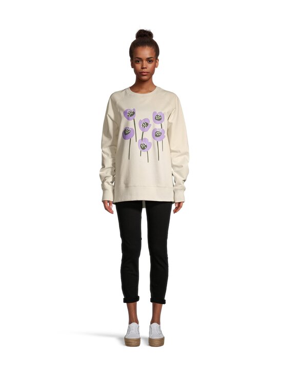 Pure Waste - Sweatshirt Violet Tulips -collegepaita - ECRU | Stockmann - photo 3