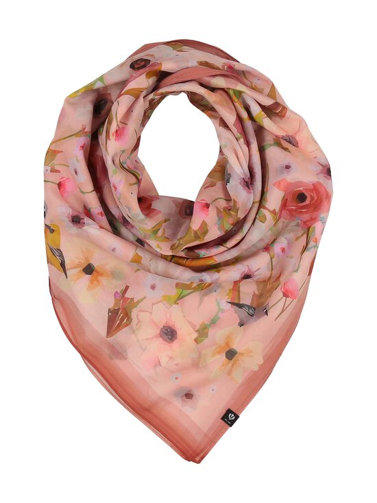 Fraas - Puuvilla-siidi segust sall Flower, 103 × 103 cm - 412 ROSA | Stockmann - photo 1