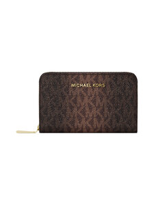 Michael Michael Kors - Jet Set Small Zip Around -korttikotelo - 251 CHOCOLATE | Stockmann