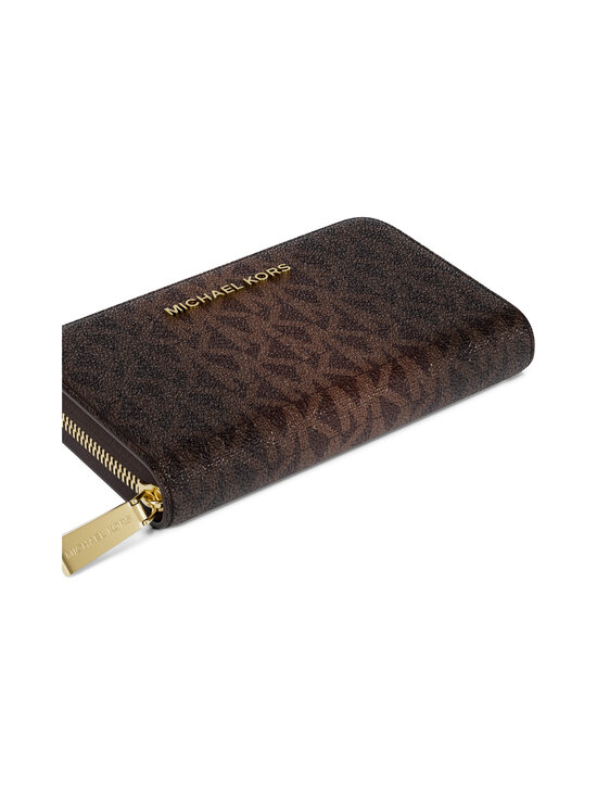 Michael Michael Kors - Jet Set Small Zip Around -korttikotelo - 251 CHOCOLATE | Stockmann - photo 3