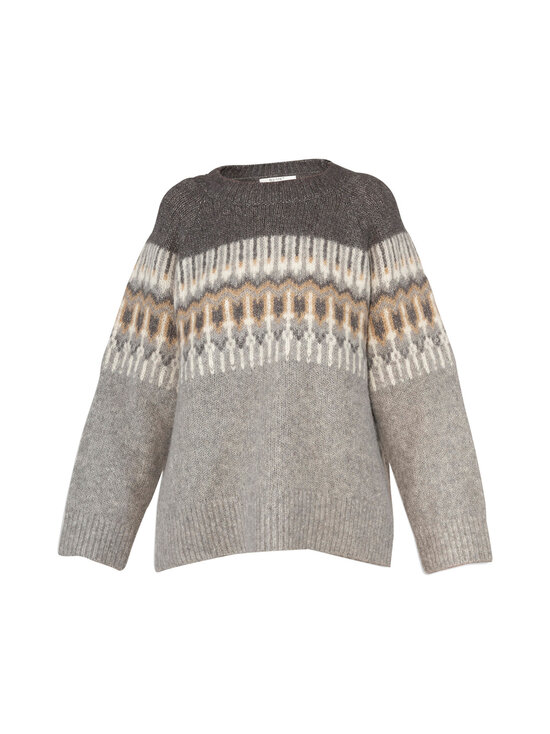 BLUE - Mia Jacquard -neulepusero - IRONGREY-MELANGE | Stockmann - photo 1