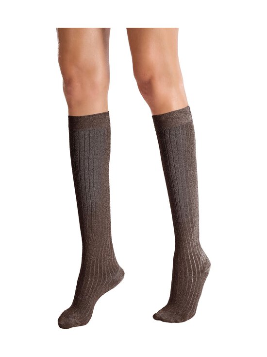 Wolford - Shimmer Rib -polvisukat - 8294 KOKOA/SILVER | Stockmann - photo 3