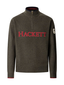 Hackett London - Heritage Half Zip -neulepaita - 781 GREEN | Stockmann