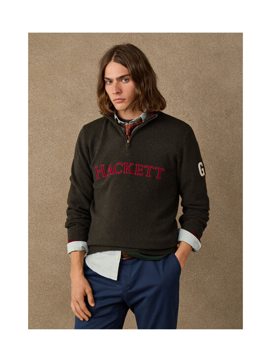 Hackett London - Heritage Half Zip -neulepaita - 781 GREEN | Stockmann - photo 3