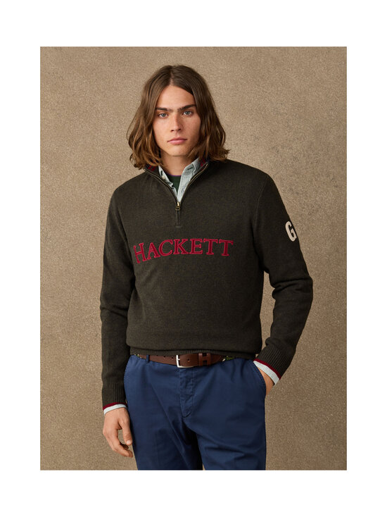 Hackett London - Heritage Half Zip -neulepaita - 781 GREEN | Stockmann - photo 4