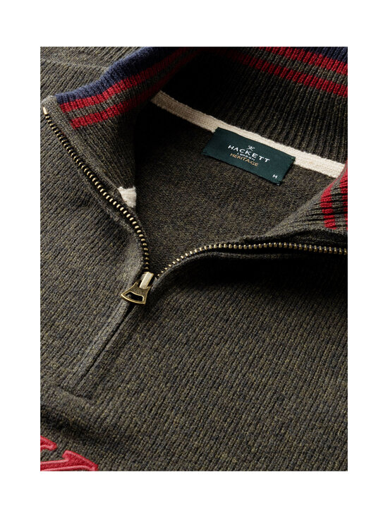 Hackett London - Heritage Half Zip -neulepaita - 781 GREEN | Stockmann - photo 9