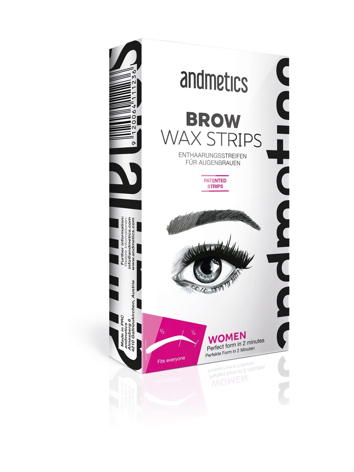 Brow Wax Strips for Women -vahaliuska 4 kpl.