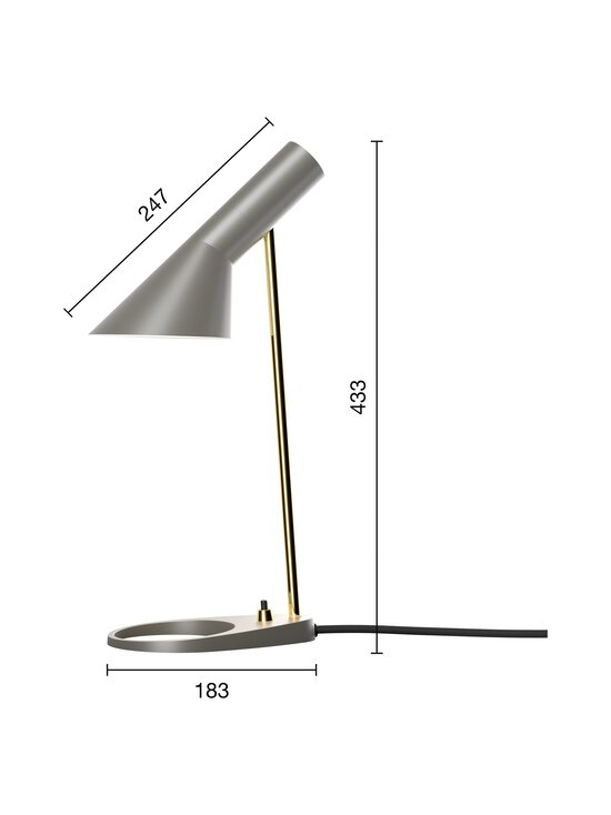 Louis Poulsen - AJ Mini -pöytävalaisin - BRASS/WARM GREY - photo 3 Louis Poulsen - AJ Mini -pöytävalaisin - BRASS/WARM GREY | Stockmann - photo 3