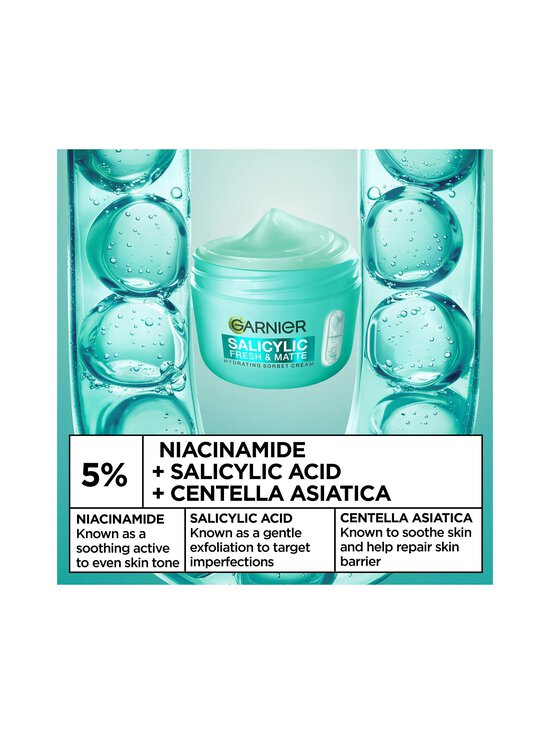 Garnier - Salicylic Fresh & Matte Hydrating Sorbet Cream -kasvovoide - NOCOL | Stockmann - photo 5