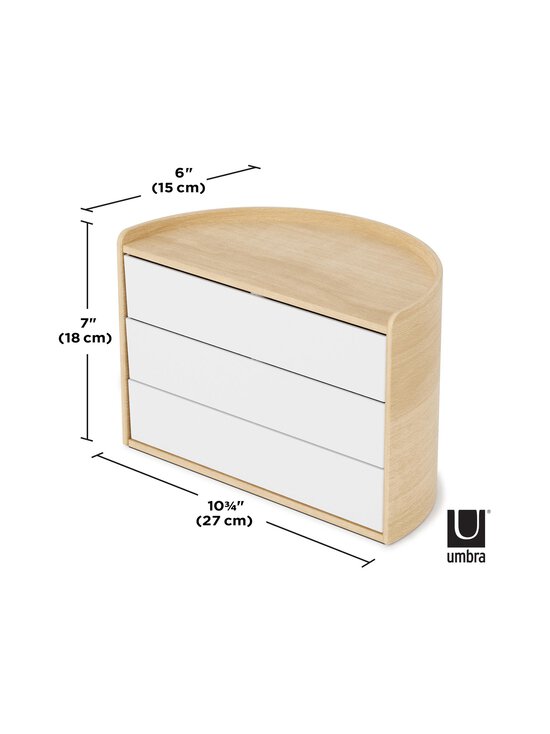 Umbra - Moona uzglabāšanas kaste - WHITE/NATURAL - photo 8 Umbra - Moona uzglabāšanas kaste - WHITE/NATURAL | Stockmann - photo 8
