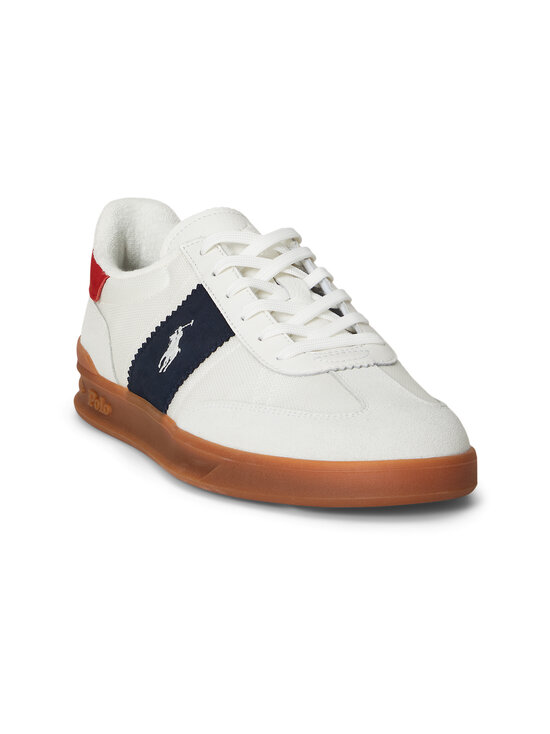 Polo Ralph Lauren - Aera Low brīvā laika apavi - 001 OFF-WHITE/NAVY/WHITE | Stockmann - photo 4