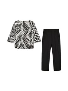 Nanso - Kaisli- pyjamapaita ja pyjamahousut - 1576 MUSTA | Stockmann