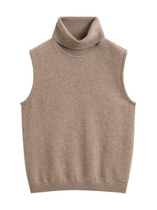 GANT - Roll Neck -merinovilla-kashmirneule - 295 DK. SAND MELANGE | Stockmann
