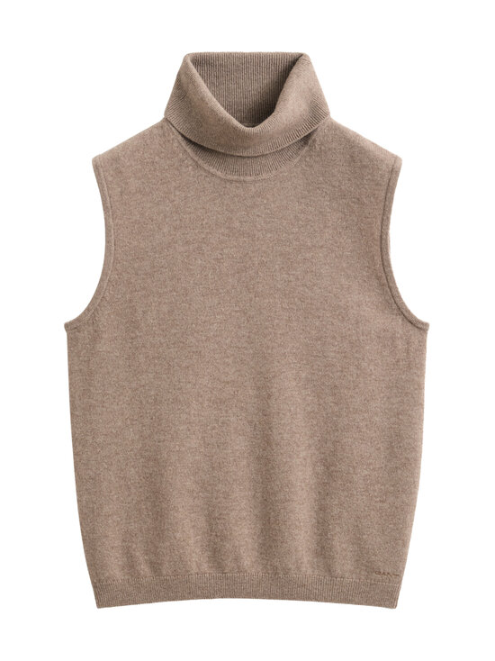 GANT - Roll Neck -merinovilla-kashmirneule - 295 DK. SAND MELANGE | Stockmann - photo 1