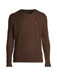 Polo Ralph Lauren - Palmikkoneule - CACAO BROWN HEATHER | Stockmann