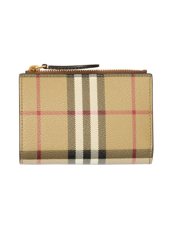 Burberry - Small Bifold -lompakko - A9534 VNTG CHK/BRIAR BROWN | Stockmann - photo 1