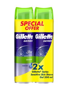 Gillette - Sensitive Skin -parranajogeeli tuplapakkaus 2 x 200 ml Gillette - Sensitive Skin -parranajogeeli tuplapakkaus 2 x 200 ml | Stockmann