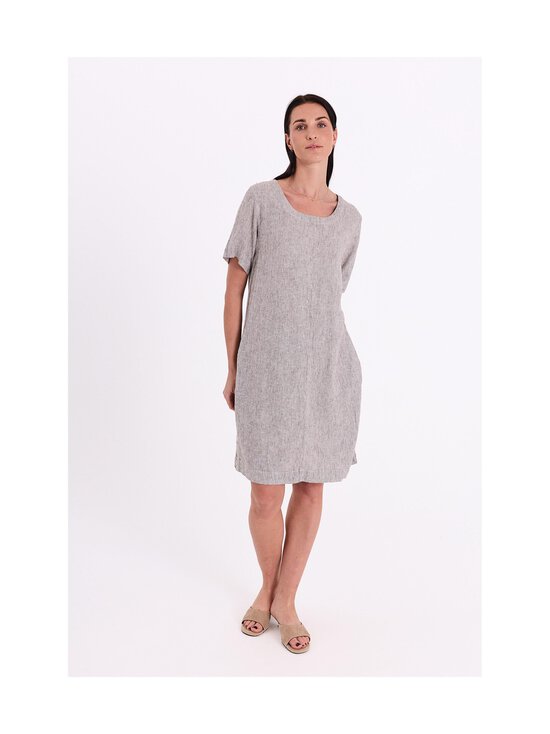 Freequent - FQLava-pellavasekoitemekko - 7107 COFFEE BEAN W. STAR OFF-WHITE | Stockmann - photo 4