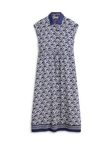 Tommy Hilfiger - Swimshop Silk Voile Midi kleita - 0YF TH SCRIPT PREPPY NAVY | Stockmann