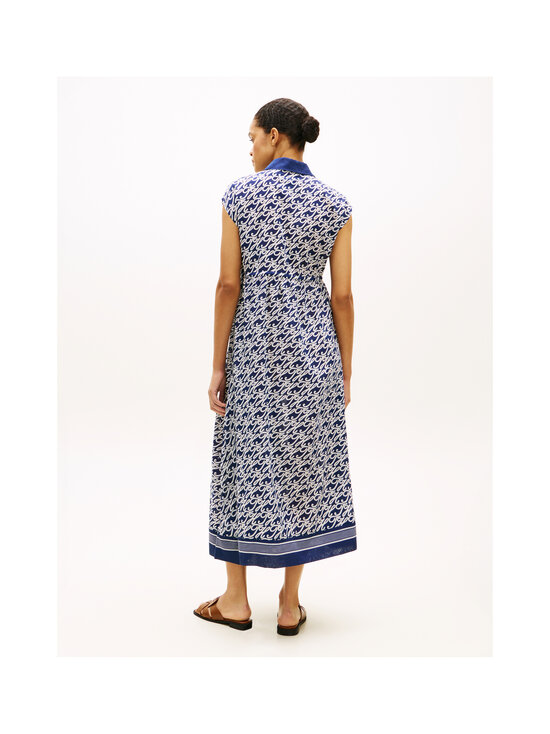 Tommy Hilfiger - Swimshop Silk Voile Midi kleita - 0YF TH SCRIPT PREPPY NAVY | Stockmann - photo 5