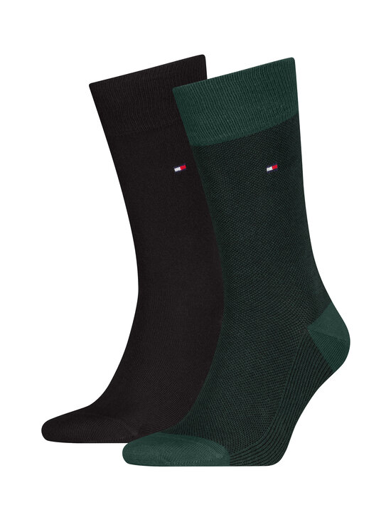 Tommy Hilfiger - Birdseye zeķes 2 pāru - 032 DEEP GREEN | Stockmann - photo 1