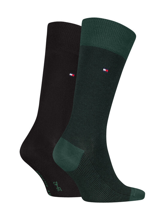 Tommy Hilfiger - Birdseye zeķes 2 pāru - 032 DEEP GREEN | Stockmann - photo 2