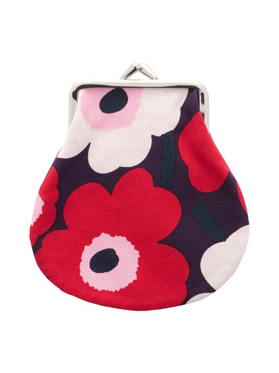 Marimekko - Mini Unikko Pieni -kukkaro - 438 PLUM, CRANBERRY, OFF WHITE, ROSE | Stockmann - photo 1