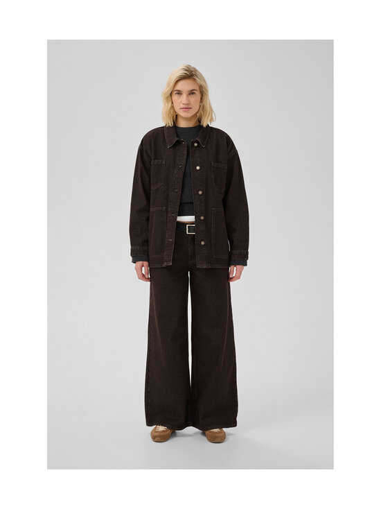 MY ESSENTIAL WARDROBE - MWUma Boxy džinsa jaka - 130 DARK BROWN WASH | Stockmann - photo 3