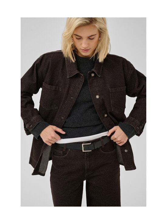MY ESSENTIAL WARDROBE - MWUma Boxy džinsa jaka - 130 DARK BROWN WASH | Stockmann - photo 6