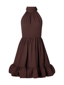 Malina - Fern Halterneck Ruffled -minimekko - CHOCOLATE | Stockmann