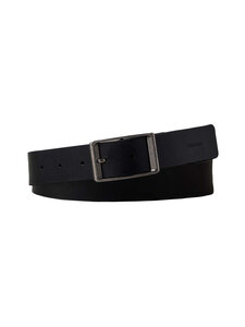 Calvin Klein Bags & Accessories - Casual Round Buckle Tumbled -vyö 35 mm - V8L BLACK/ANTIQUE SILVER | Stockmann