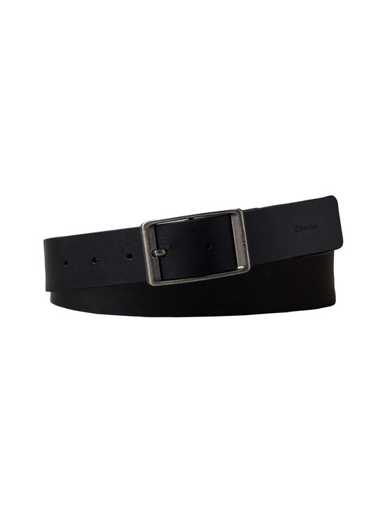 Calvin Klein Bags & Accessories - Casual Round Buckle Tumbled -vyö 35 mm - V8L BLACK/ANTIQUE SILVER | Stockmann - photo 1