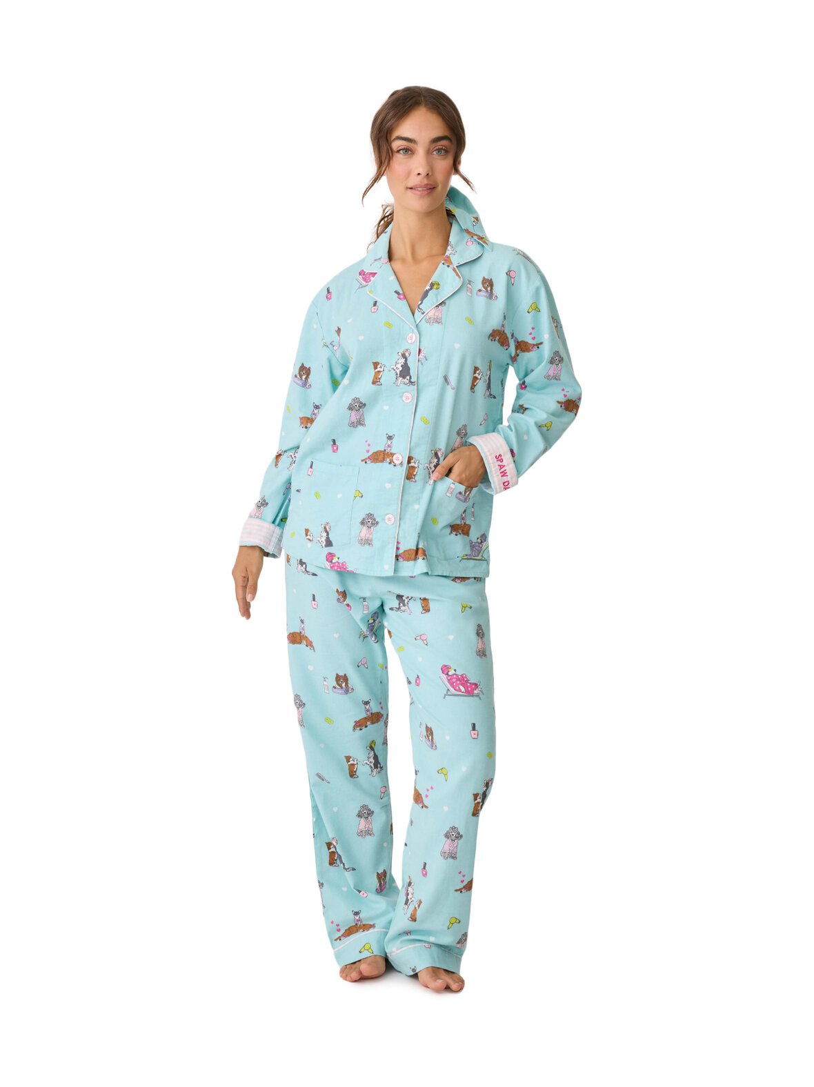 PJ Salvage Spaw day -flanellipyjamasetti