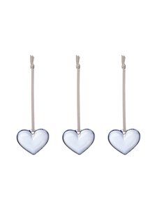 Iittala - Glass Heart Bright Blue -lasisydämet 50 mm,  3 kpl - BLUE | Stockmann