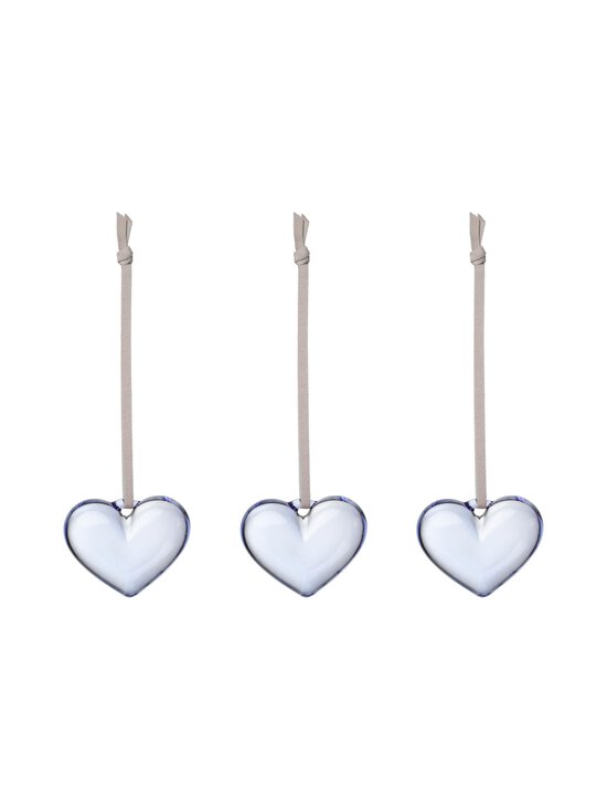 Iittala - Glass Heart Bright Blue -lasisydämet 50 mm,  3 kpl - BLUE | Stockmann - photo 1